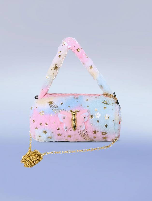 Cult Factory Multicolor Sling Bag Mini Sling Bag for Kids and Girls Baby Girl Purse Bag Cute Handbag Butterfly