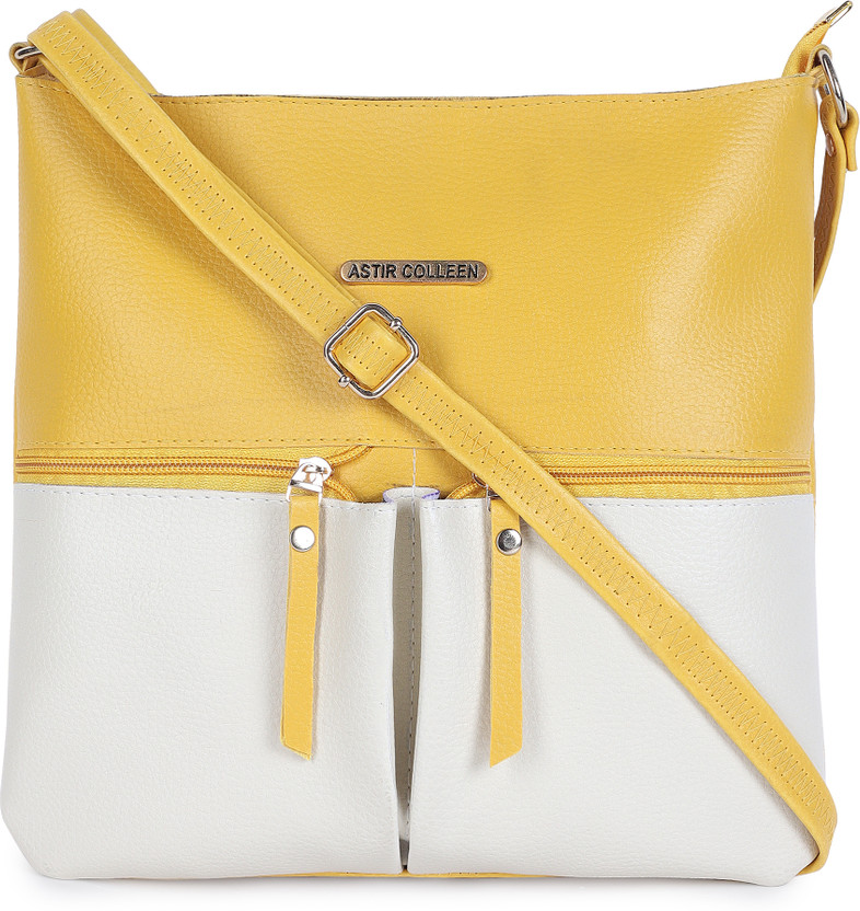 Sling 2 Pocket - Yellow & White