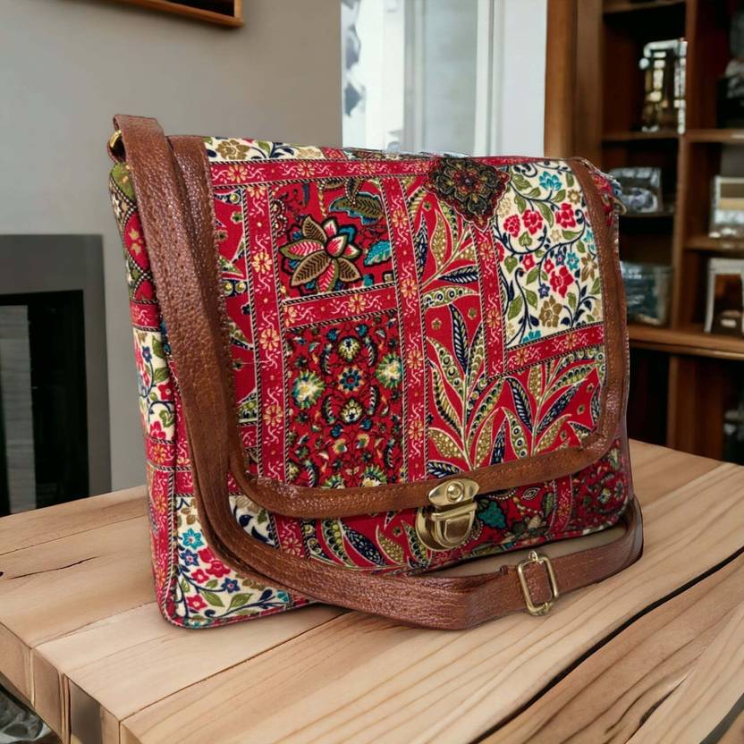 baxparrow Red, Brown Sling Bag newTrendy|Classic|Party for Womens, Made With Best Quality