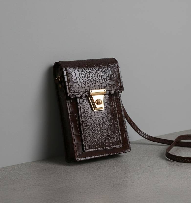 BURAK Brown Women Sling Bag Casual Everyday Use Girls