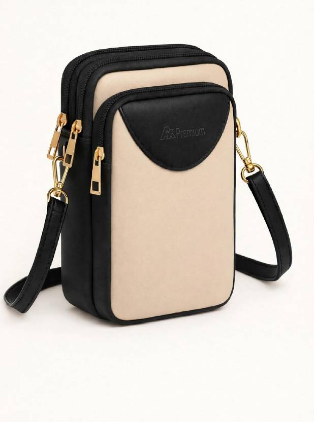 AhPremium Beige Sling Bag Sling bag