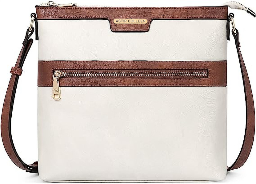 Sling one zip - Tan & White