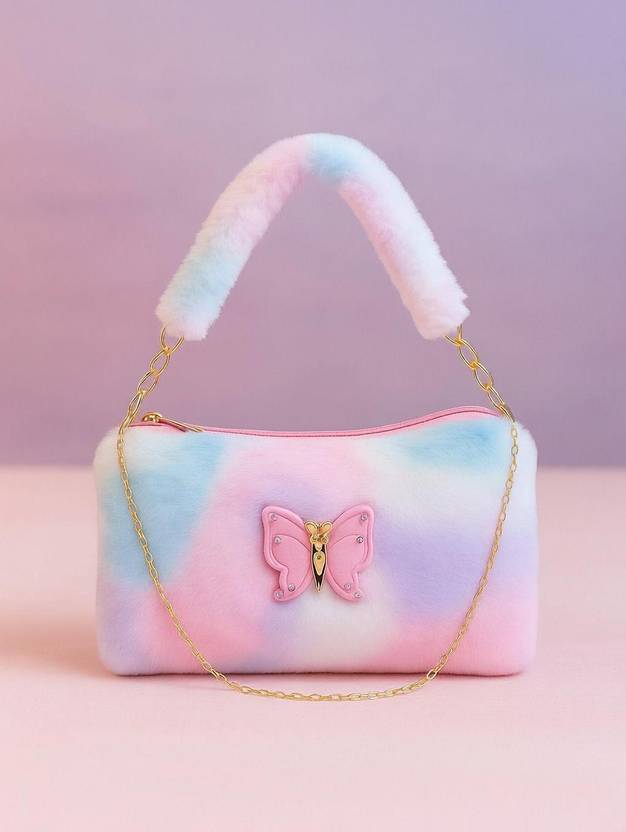 Cult Factory Multicolor Sling Bag Small Sling Bag for Women Cute Butterfly Design Side Purse Sling Bag for Girls