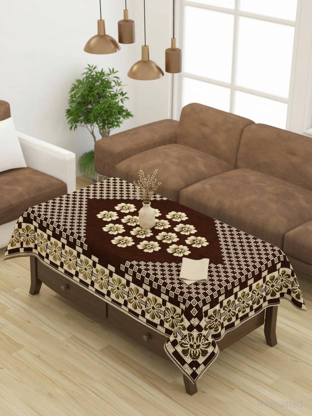DFH Cotton 4 Seater Floral Table Cover