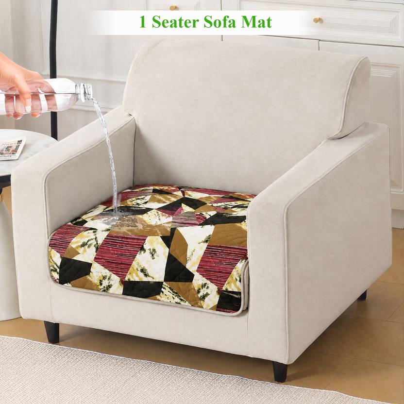 HOKiPO Polyester 1 Seater Sofa Abstract Cover