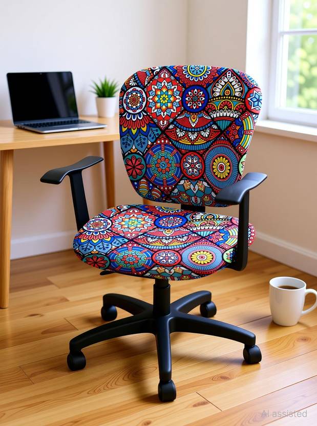 Cortina Polyester 1 Seater Chair Floral Cover