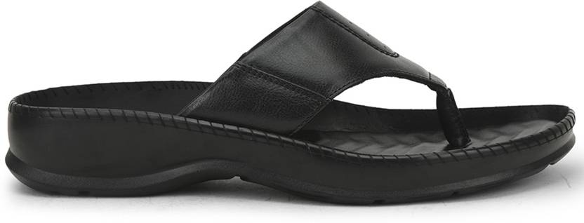 Men META-1 Black Flats Sandal