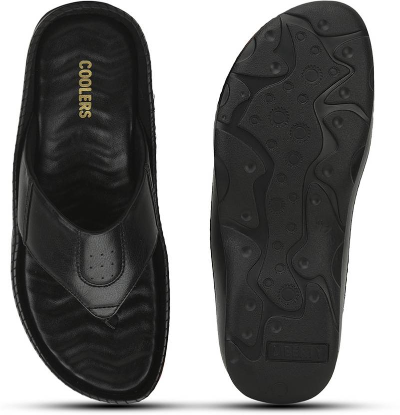 Men META-1 Black Flats Sandal