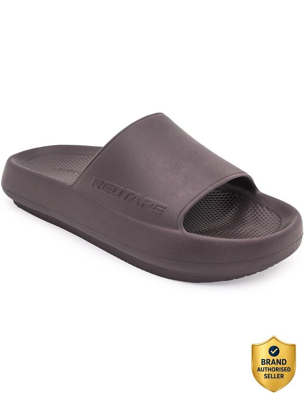RED TAPE Men Maroon Slides Size 8 - Image 6