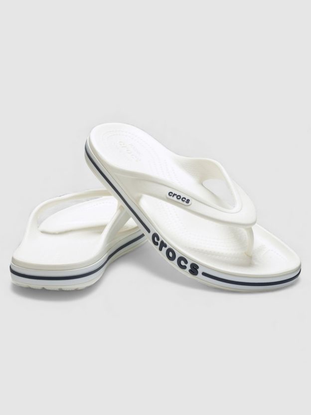 CROCS Bayaband Flip Unisex Flip Flops White Blue 12 - Image 4