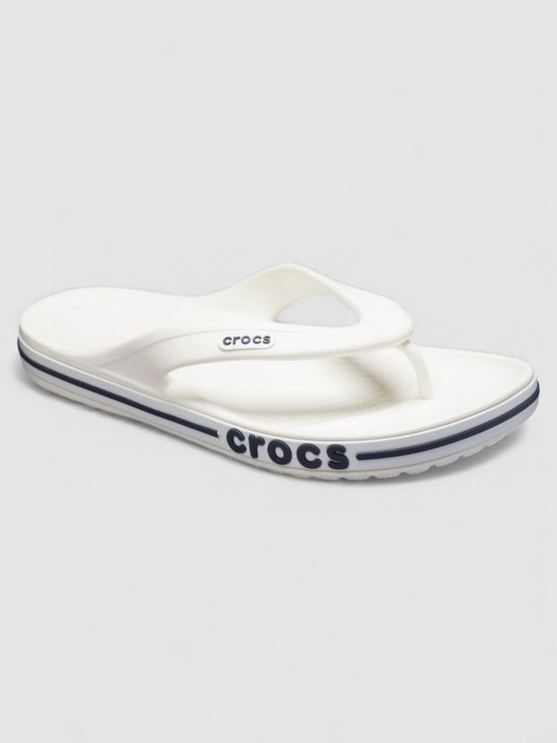 CROCS Bayaband Flip Unisex Flip Flops White Blue 12 - Image 3