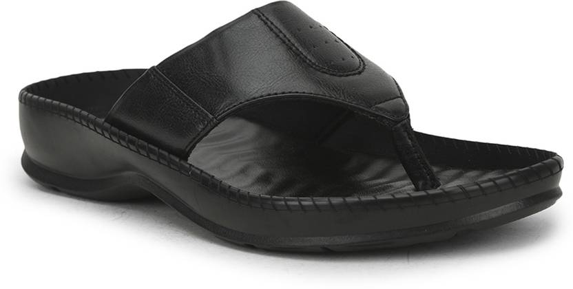 Men META-1 Black Flats Sandal