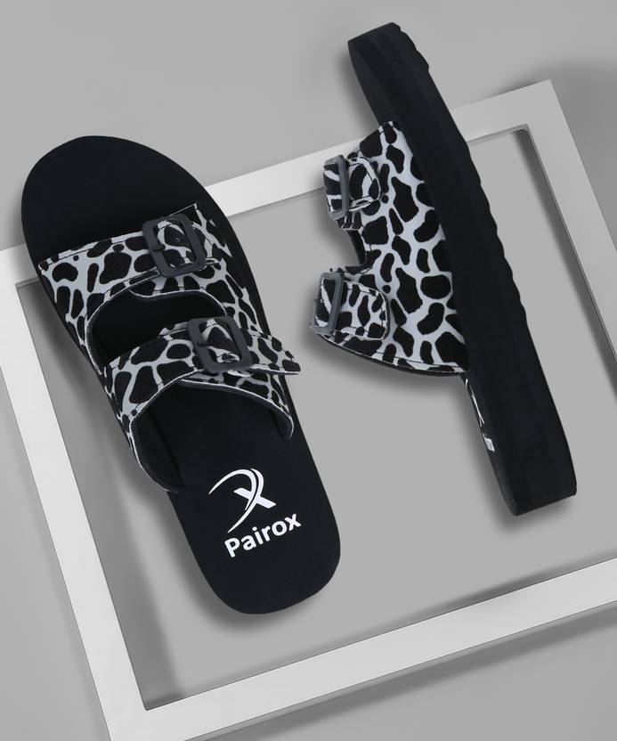 Pairox Tiger design Buckle ladies slipper fashion women slipper stylish Girls Women Slippers