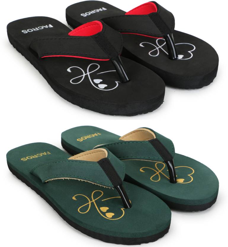 FACROS Anti-skid Cushion Comfort Dr Sliders Flipflop and House Chappal