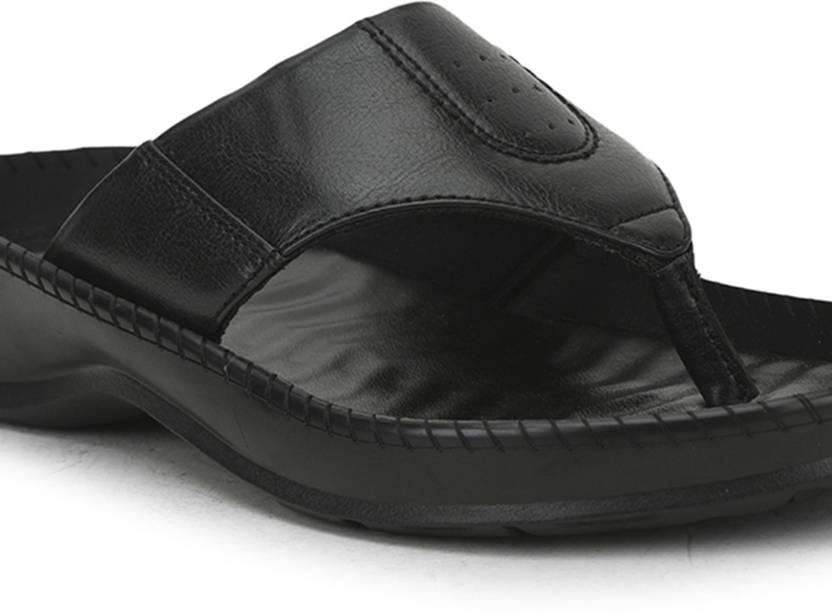 Men META-1 Black Flats Sandal