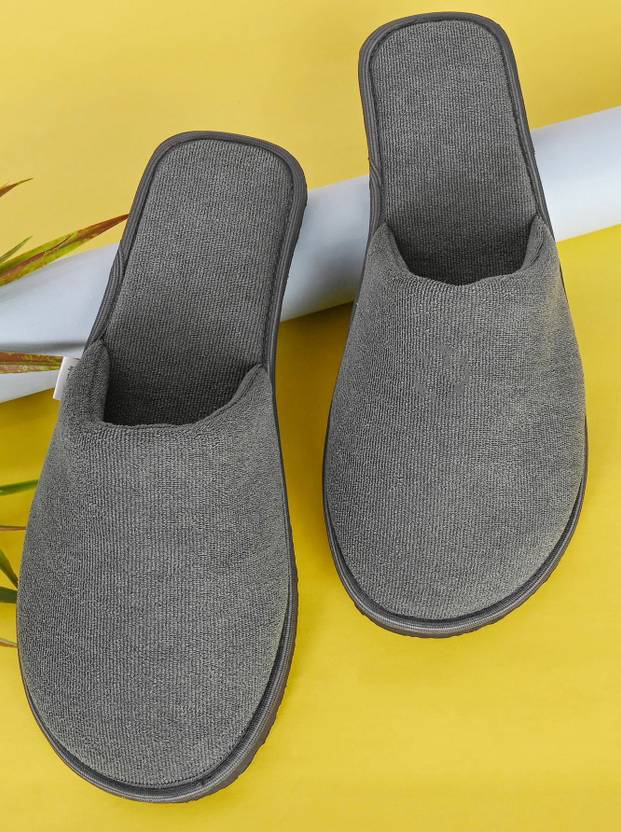 Mifuzi Home Slippers for Men Winter House Indoor Bedroom Room Warm Soft Cloth Chappal Men Slippers