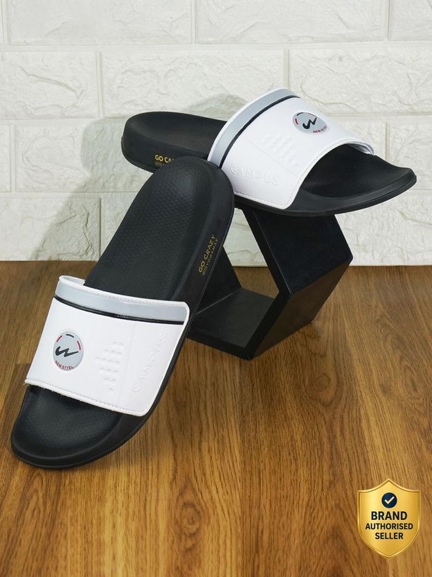 CAMPUS Men Slides White Size 9 - Image 1