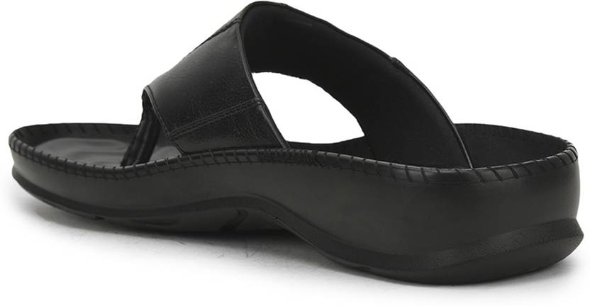 Men META-1 Black Flats Sandal