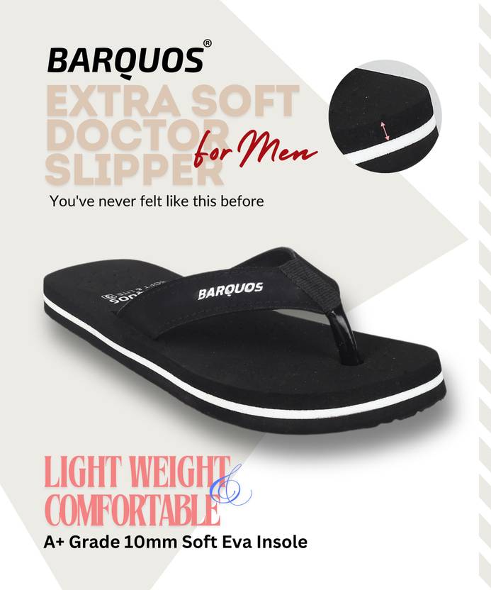 BARQUOS Doctor Slipper for Men Ortho Care Orthopedic Diabetic Comfort Soft House Men Flip Flops