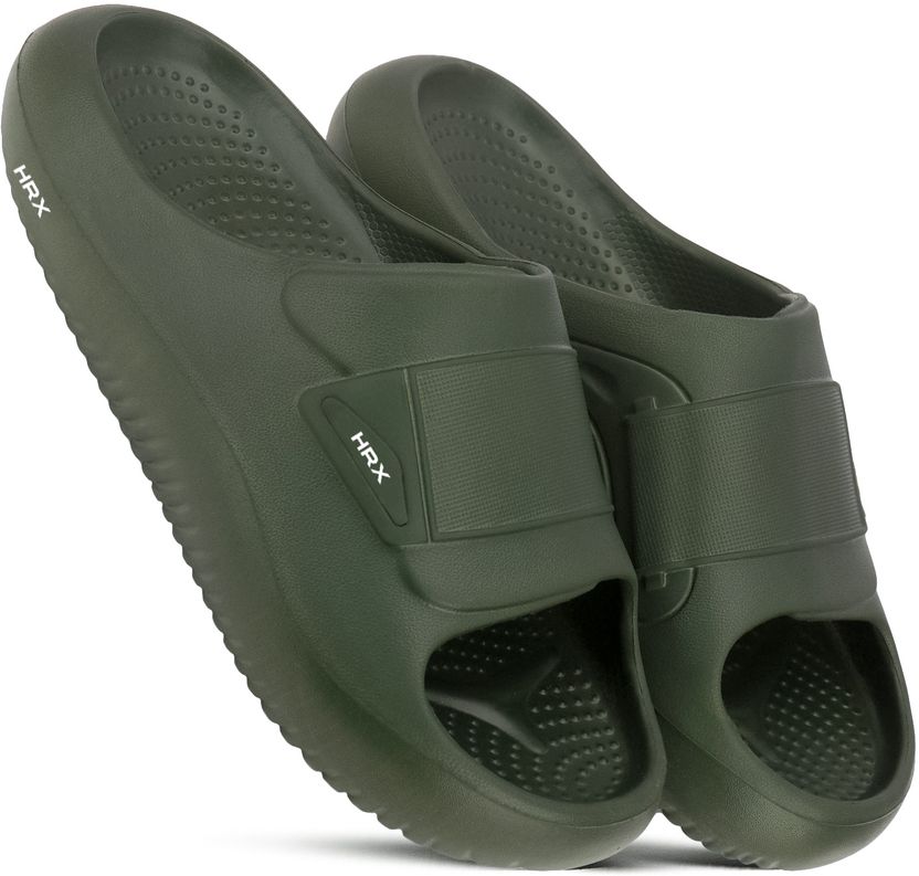 HRX by Hrithik Roshan Men Slippers Olive 10 - Image 2