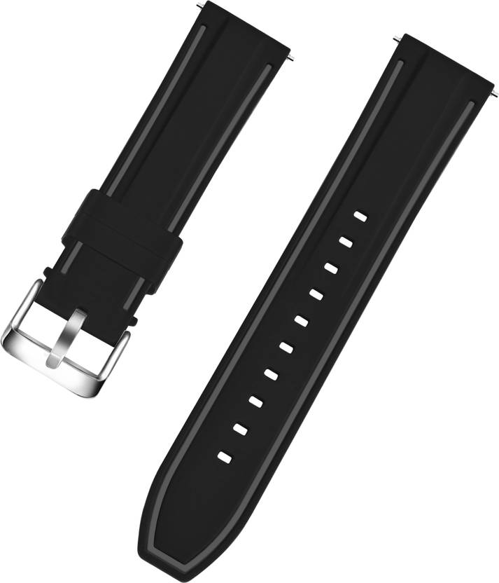 TIMEWEAR Strap with Quick Release Pin Sidebar, Compatible Watches with Lug width 22 mm Silicone Watch Strap