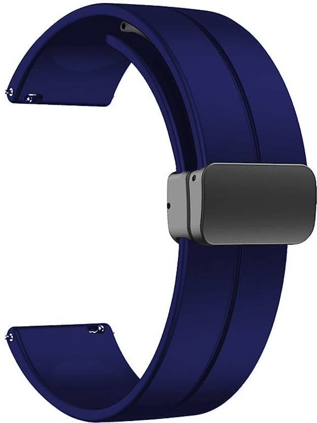 PUNAK 2.2 mm 22MM Magnetic Silicon Smart Watch Strap For ICON 2 / VISION 3 / TALK 2 / PHOENIX / INVINCIBLE PLUS / NINZA CALL 2 / WAVE CALL 2 / LUNAR FIT / GTR 3 PRO / GTR 4 / DRIFT PLUS / COSMIC R / CROWN X / STRIKER Smart Watch Strap