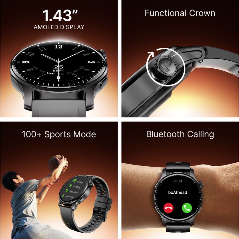 boAt Ultima Prime 1.43" AMOLED Smartwatch - Image 2