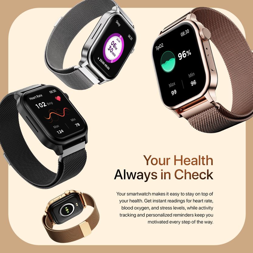 Fire-Boltt Rise Luxe 2026 47mm Metal Smartwatch - Image 8