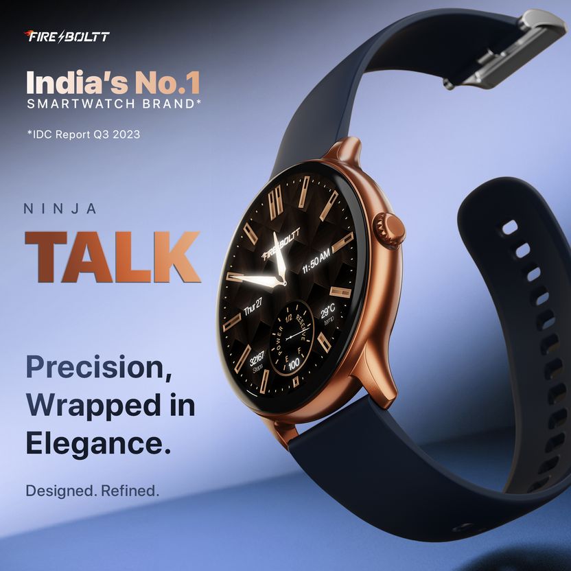 Fire-Boltt Ninja Talk 35.3mm Bluetooth Smartwatch - Image 2