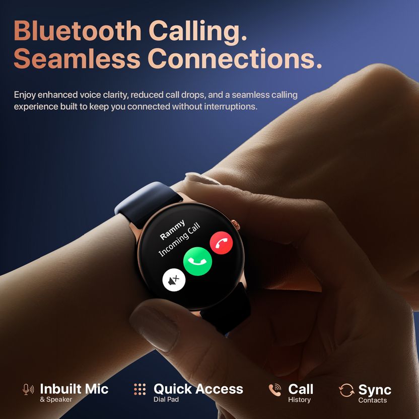 Fire-Boltt Ninja Talk 35.3mm Bluetooth Smartwatch - Image 4