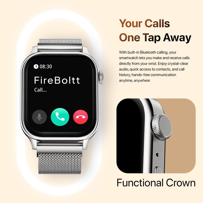 Fire-Boltt Rise Luxe 2026 47mm Metal Smartwatch - Image 6