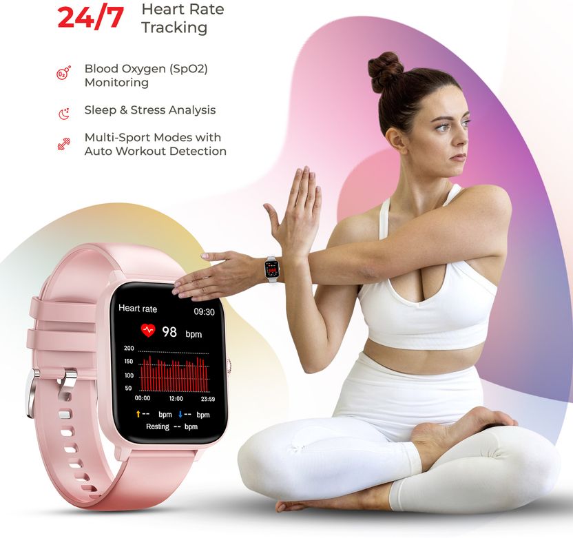 Nervfit Vibe 1.85" TrueColor+ Super HD Smartwatch - Image 4