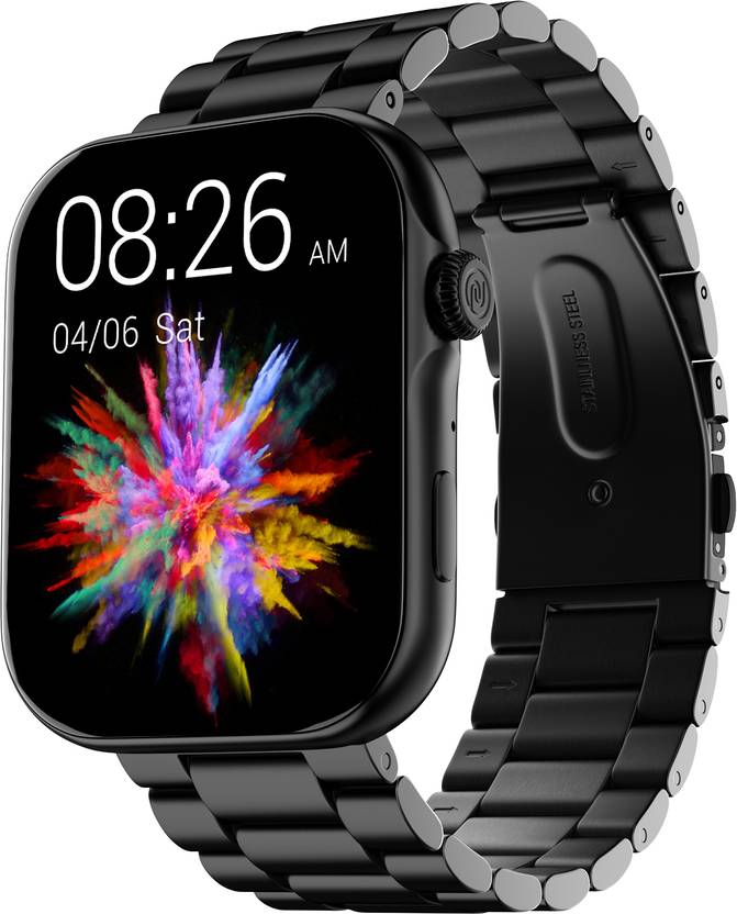 Noise Vision 3 with 1.96" AMOLED display with Thin Bezel, Metallic