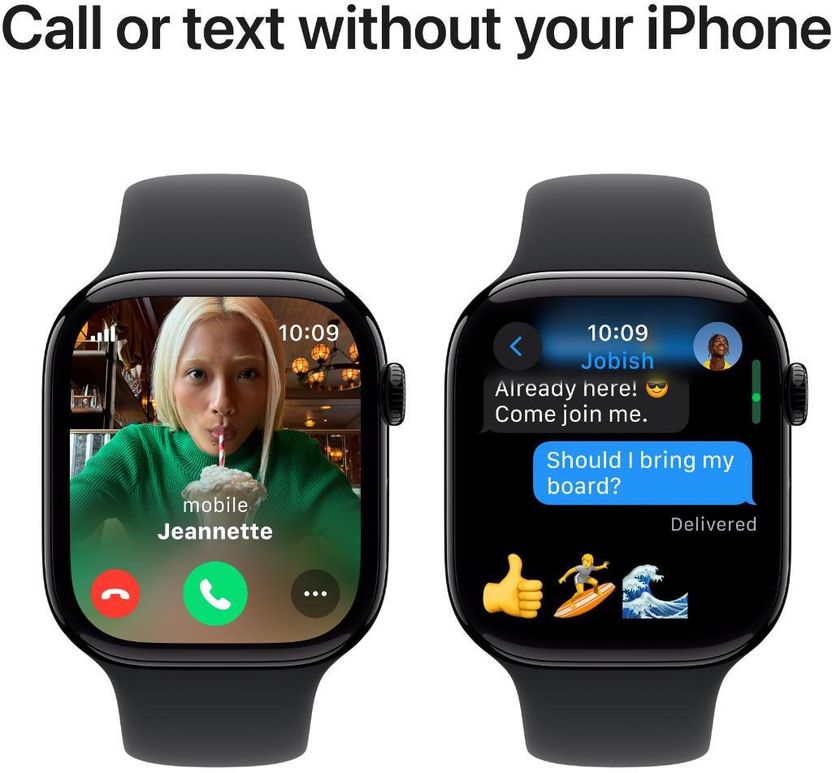 Apple Watch Series 10 GPS + Cellular 46mm Jet Black - Image 6