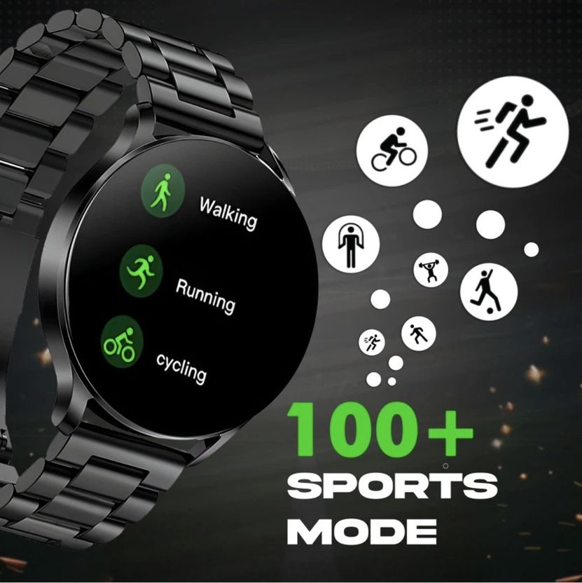 Storia Active 2 Black Smart Watch - Image 4