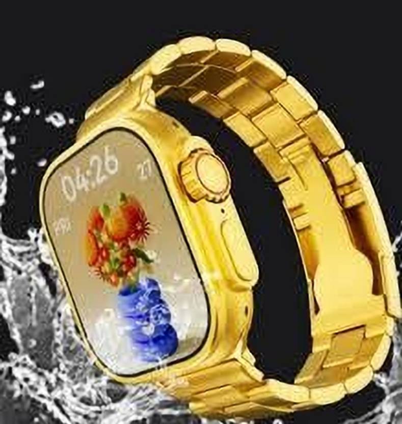 Arceus Eye Catching Look - Golden Bracelet Strap - Bluetooth Call Smartwatch