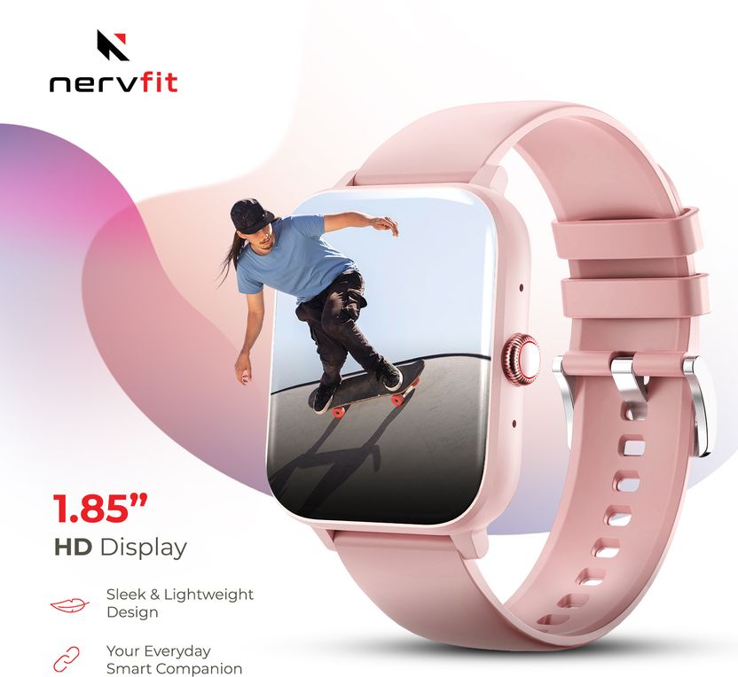 Nervfit Vibe 1.85" TrueColor+ Super HD Smartwatch - Image 2
