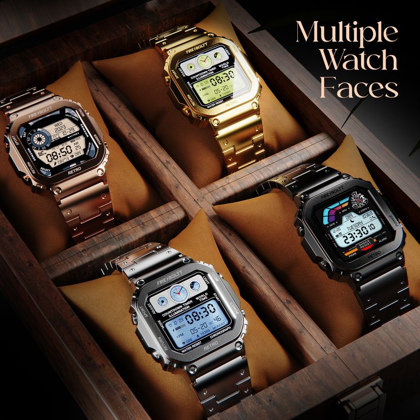 Fire-Boltt Retro 1.54" Display Bluetooth Calling Smartwatch - Image 10