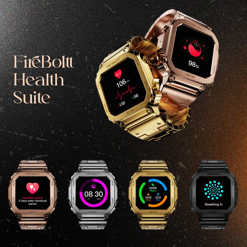 Fire-Boltt Retro 1.54" Display Bluetooth Calling Smartwatch - Image 11
