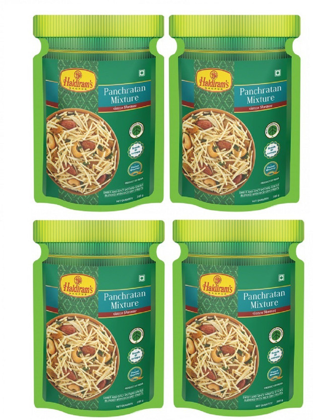 Haldiram's Nagpur Panchratan Mix 200gm (200gm*4) Namkeen