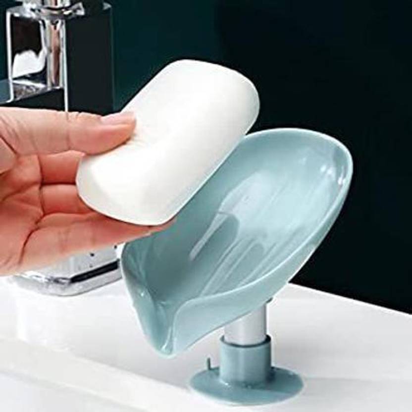 BOVZOX Pack of 1 Lotus Leaf Shaped No Drill/No Screw Soap Dish X1.124