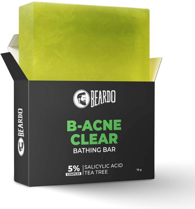 BEARDO B-Acne Clear Bathing Bar | Pimple Fighting Soap For Men | With Tea Tree