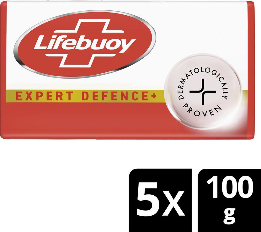 LIFEBUOY Expert defence 100% Stronger Skin Protection (5 x 100 g)