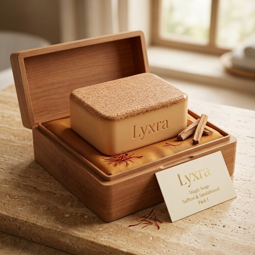 Lyxra % Vegan Sandalwood & Saffron Eco-Friendly Natural Bathing