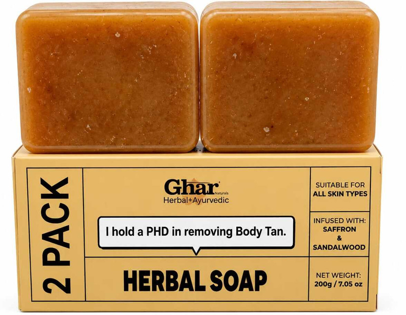 ghar naturals Herbal Ayurvedic Soap for Face & Body