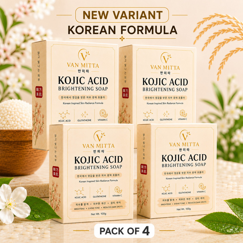 VANMITTA Korean Kojic, Glutathione WhiteningSoap Vitamin-C