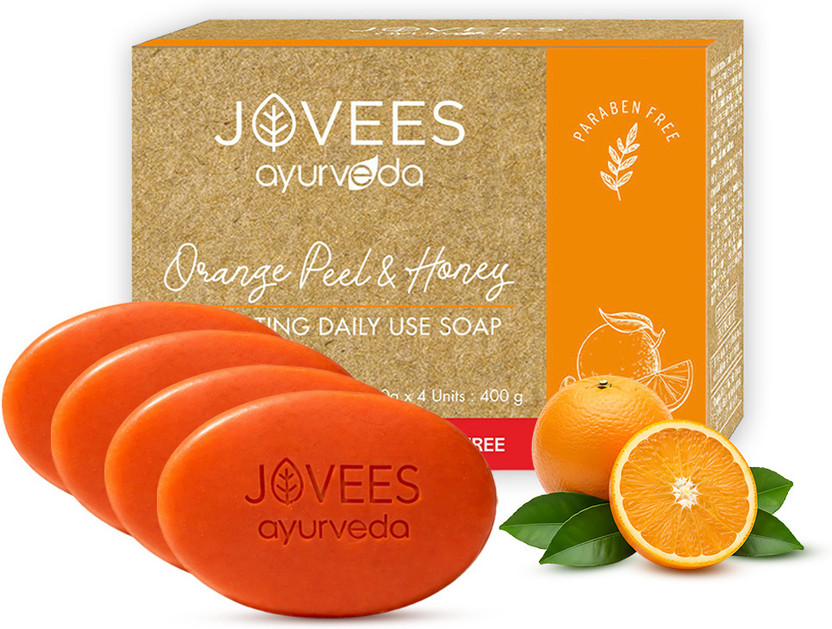 JOVEES Orange Peel & Honey Exfoliating Daily Use Soap