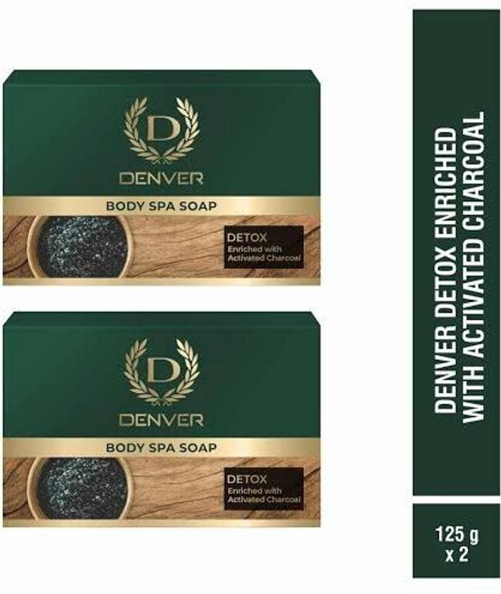 DENVER DETOX BODY SPA SOAP ACTIVATED CHARCOAL125GM