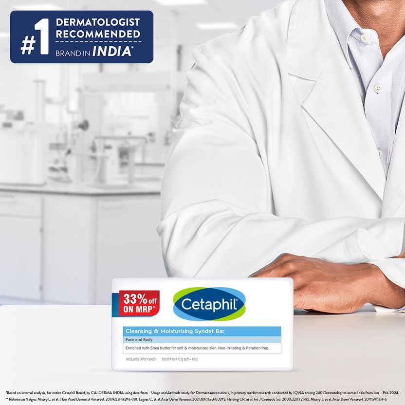 Cetaphil Cleansing Moisturizing Syndet Bar 4x100g - Image 5