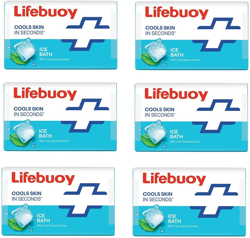 LIFEBUOY Ice Bath Soap with Menthol and Cool Sense Actives